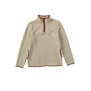 Azura Exchange  Contrast Binding Snap Button Geometric Pullover Sweatshirt